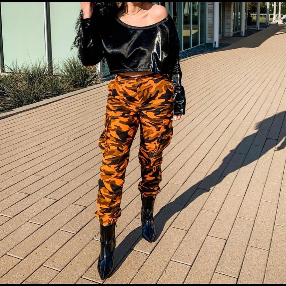 Camo pants, worn twice